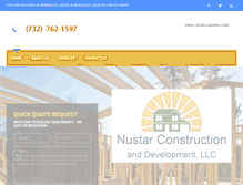 Tablet Screenshot of nustarconstructionllc.com